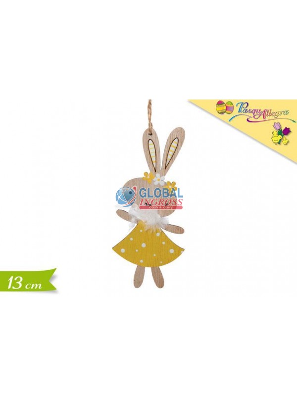 PENDAGLIO CONIGLIO LEGNO