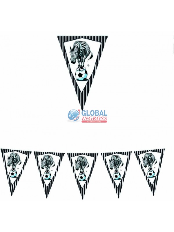 BANDIERINE ZEBROTTA BIANCO/NERA