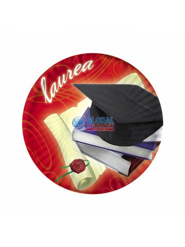 PIATTI LAUREA 18cm 10pz
