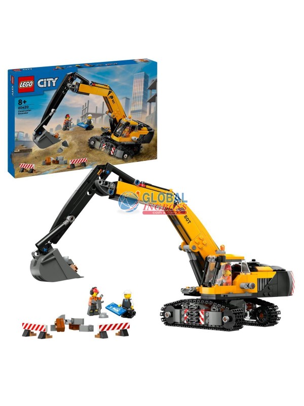 LEGO CITY ESCAVATORE DACANTIERE GIALLO