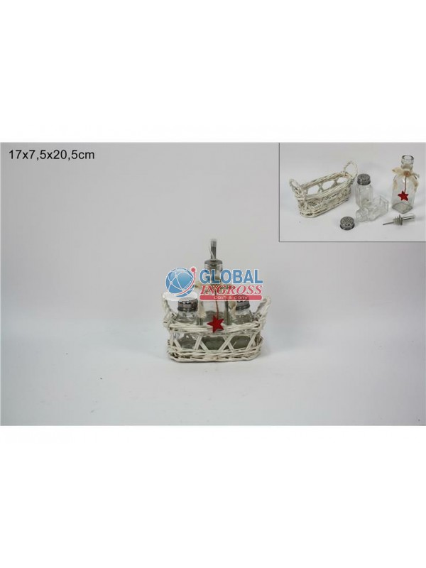 CESTO VIMINI SET MENAGE3pz