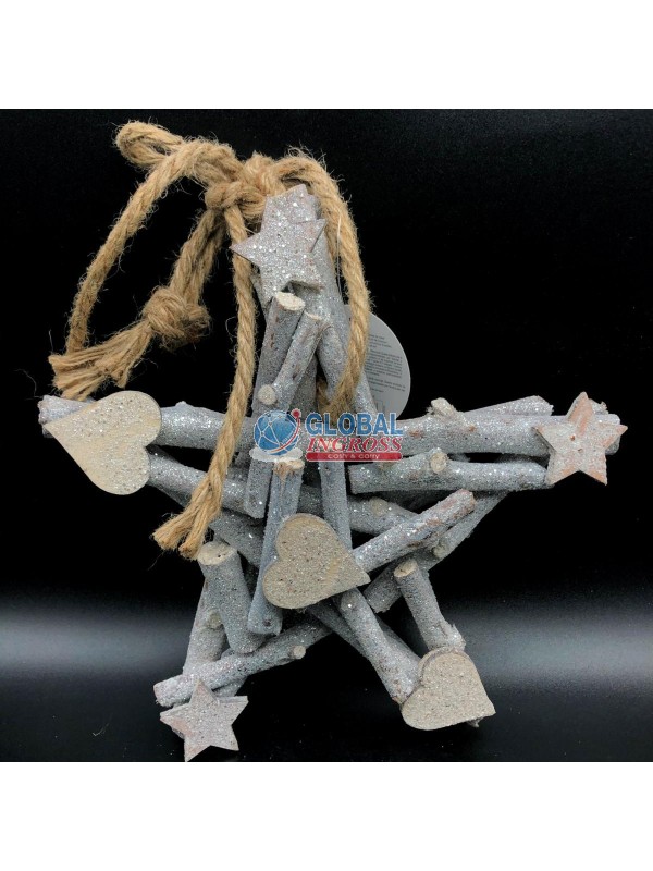 DIETROPORTA STELLA LEGNO INTRECCIATO