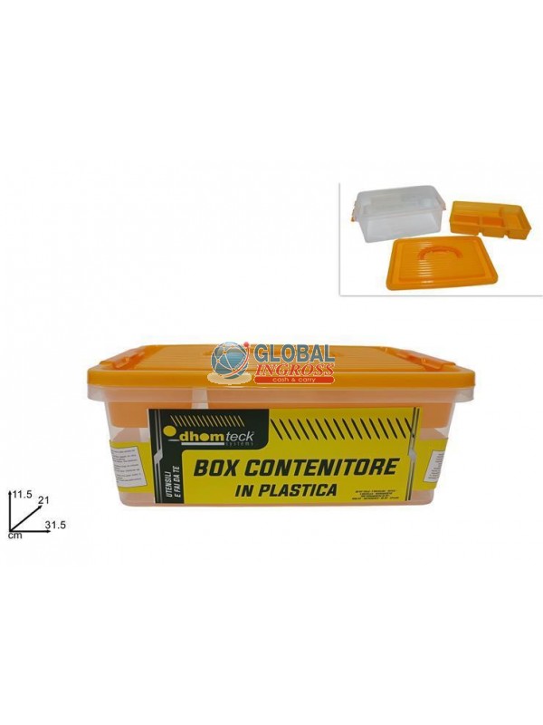 BOX CONTENITORE 31x21X11cm C/VASCHETTA ATTREZZI