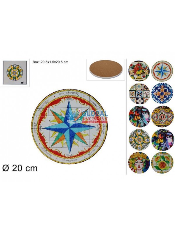 SOTTOPENTOLA TONDO 20cmBASE SUGHERO