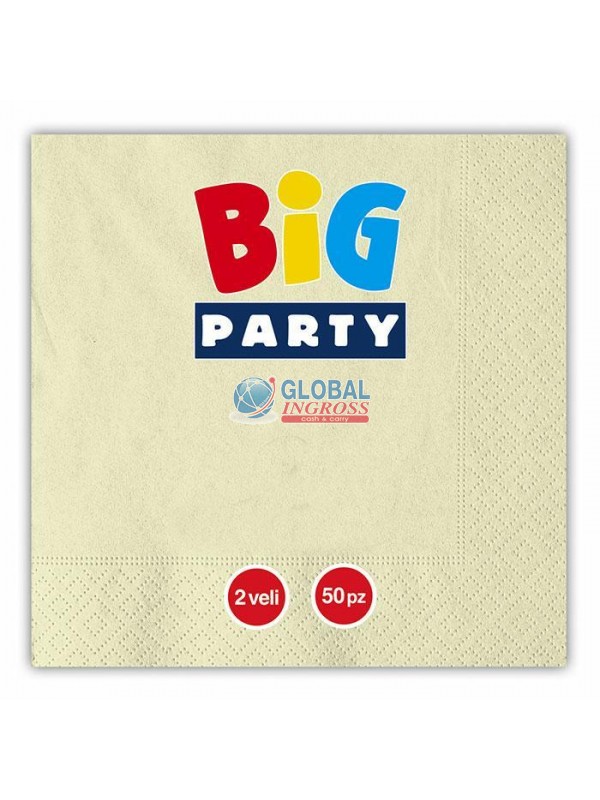 TOVAGLIOLI 33x33 CREMA.50pz