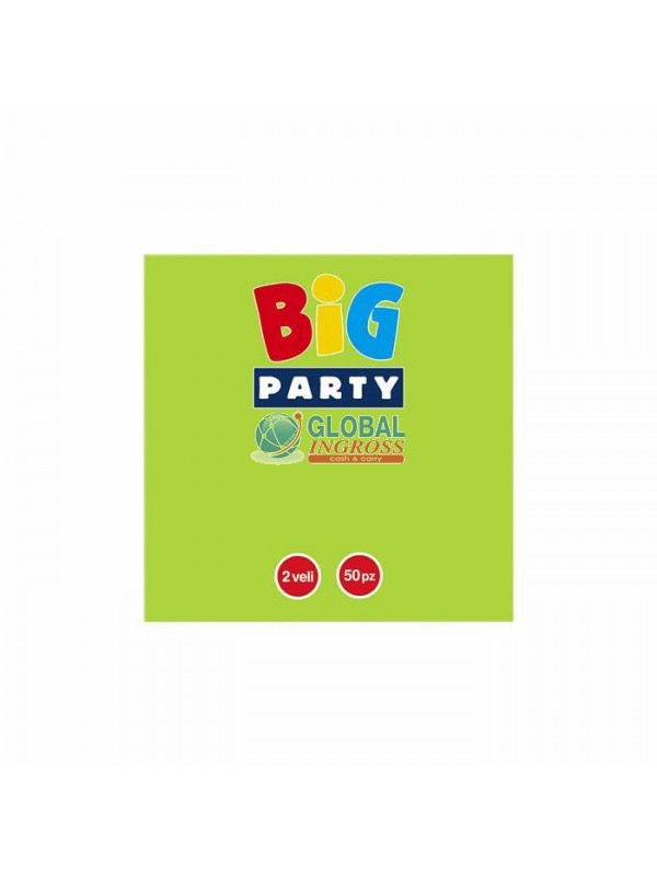 TOVAGLIOLI 25x25 VERDE MELA.50pz