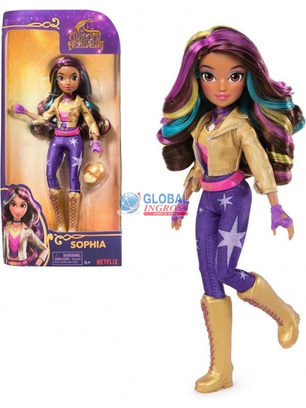 UNICORN ACADEMY DOLL SOPHIA 24cm C/ACCESSORI
