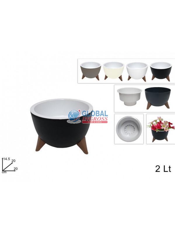 VASO PORTAPIANTA TREPIEDI COL.ASS.