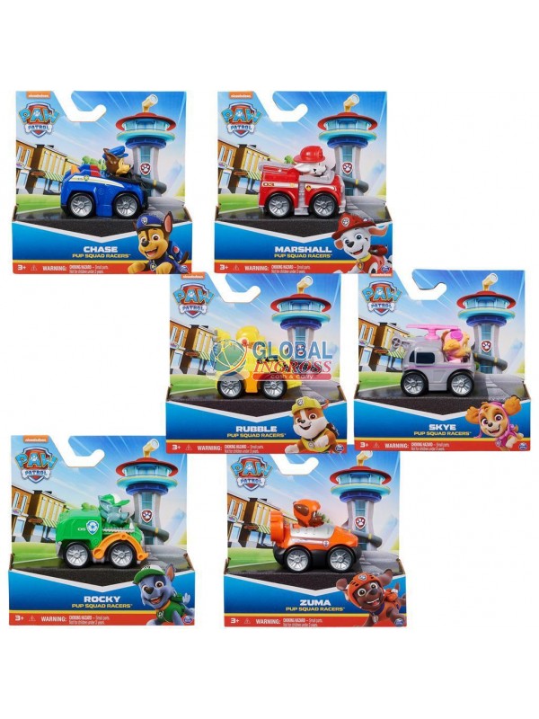 PAW PATROL PUP SQUAD RACER personaggi ass.