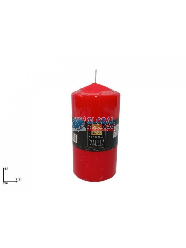 CANDELA 15x7,5cm ROSSA
