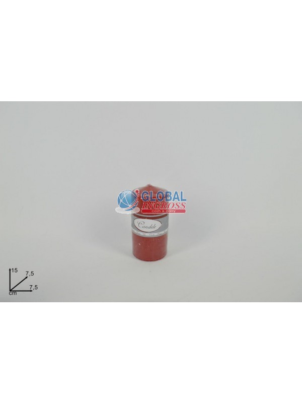 CANDELA 15x7,5cm ROSSA