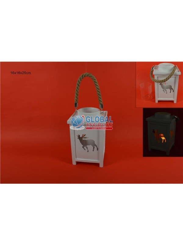 LANTERNA NATALE 16x36cm
