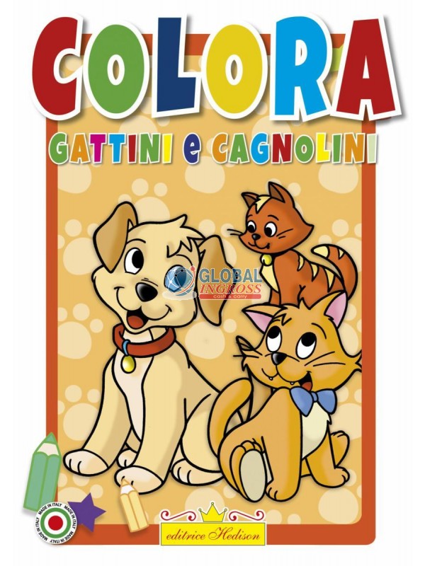 LIBRO COLORA GATTINI E CAGNOLINI