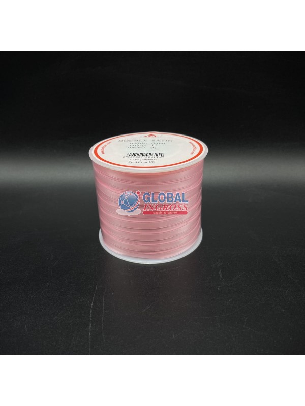 NASTRO RASO 6mm ROSA 1mt