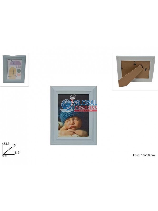 CORNICE LEGNO CELESTE 13x18