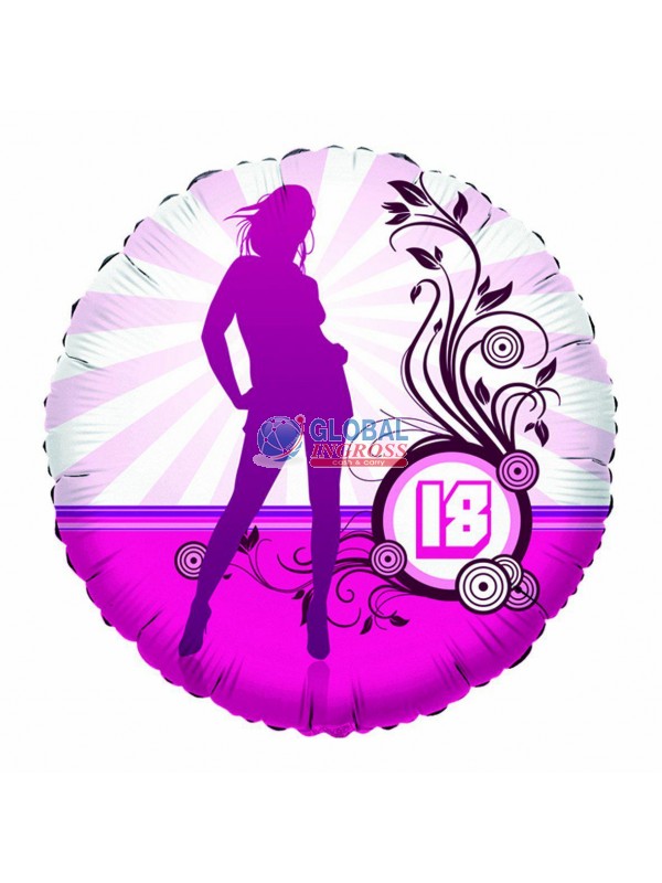 MYLAR 45cm 18 ANNI GIRL.