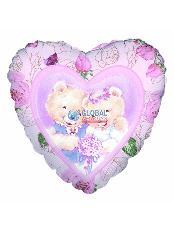 MYLAR 45cm SPOSI LOVE BEAR.