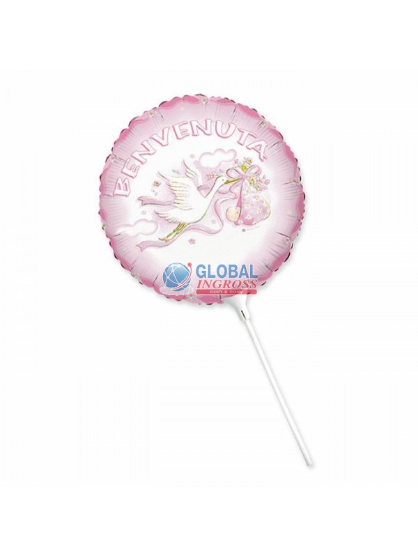 MYLAR 9' CICOGNA ROSA 25cm
