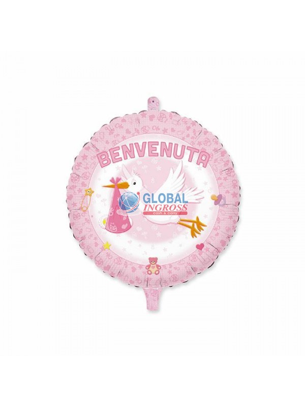 MYLAR 45cm BENVENUTA CICOGNA