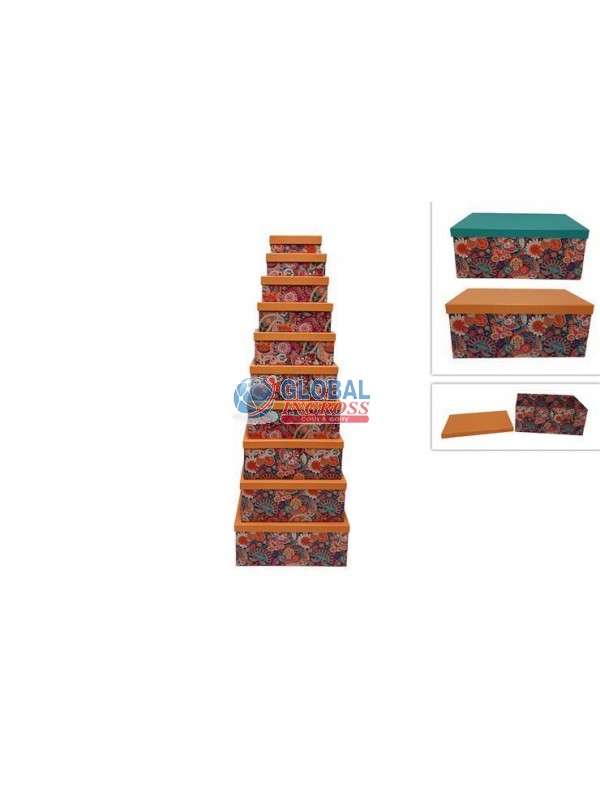 SCATOLA DECORO FLOREALE13x8x4,5