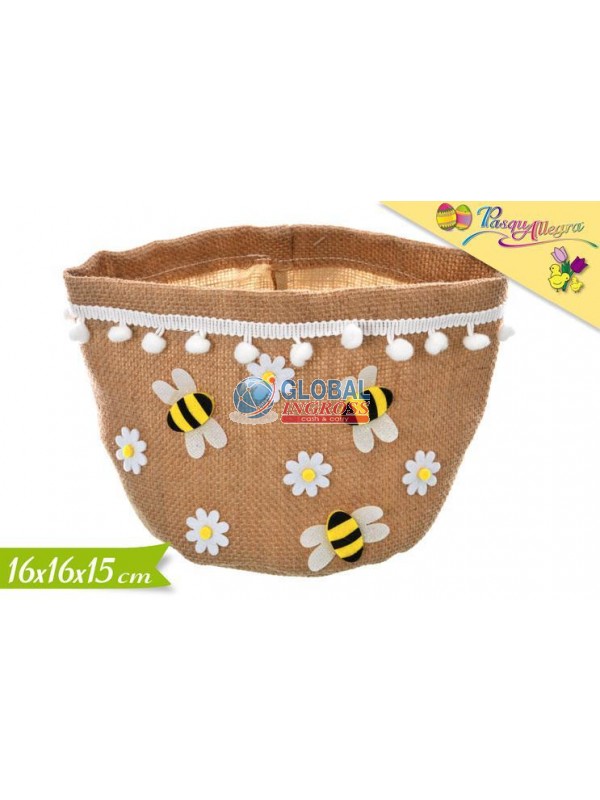 SACCHETTO DECORO API 16x16x15