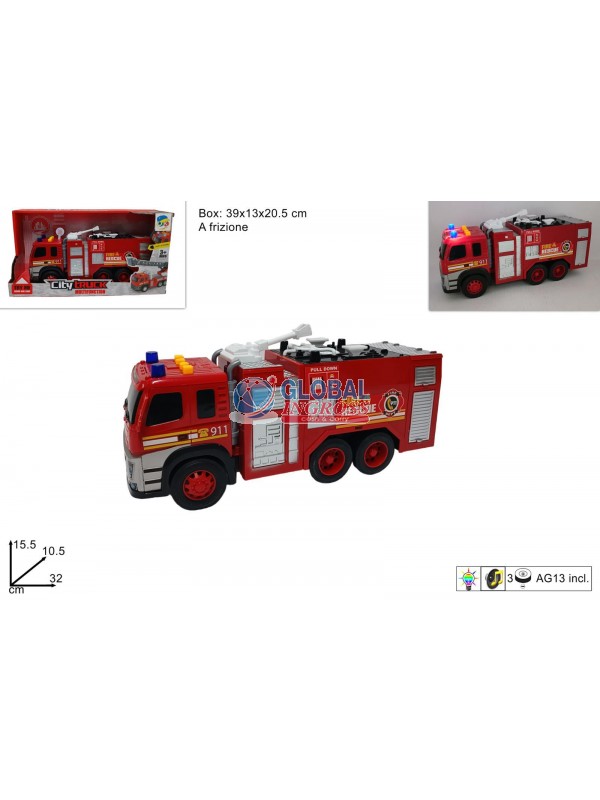 CAMION POMPIERI C/LUCI E SUONI FRIZIONE