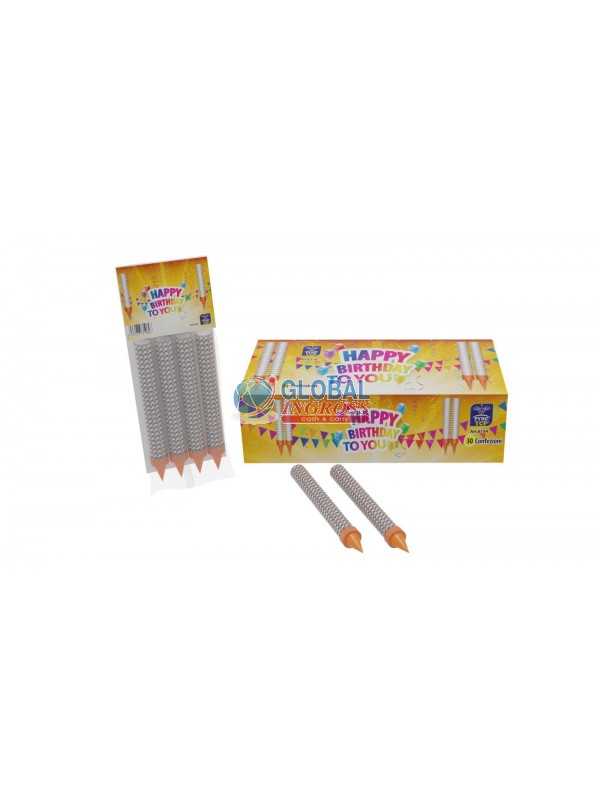 MAGIC FLAMBE' 4pz HAPPYBIRTHDAY