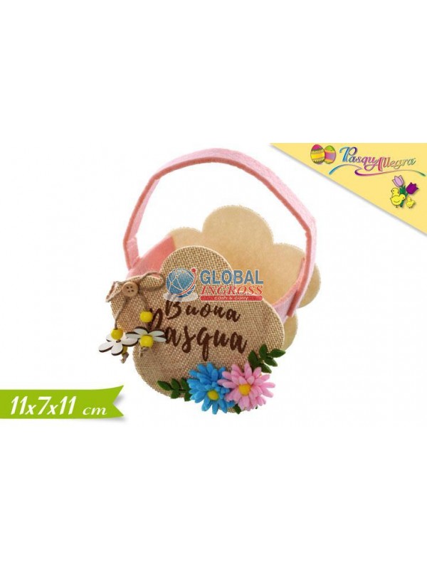 BORSETTA FELTRO PASQUA 11cm