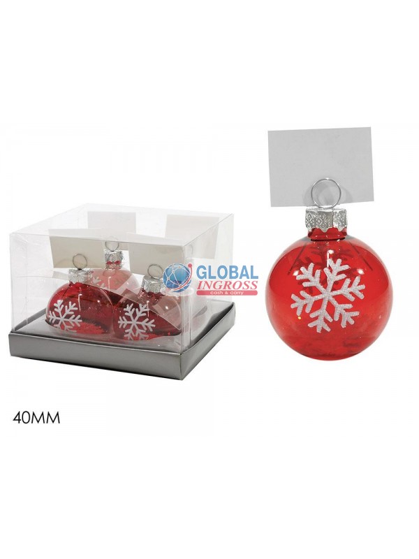 SEGNAPOSTO 4 PALLE 4cm ROSSO