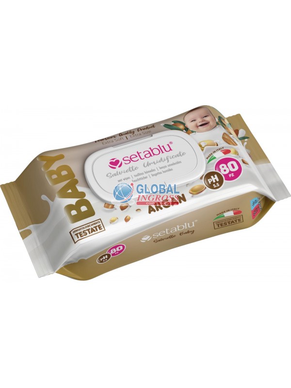 SALVIETTINE BABY ARGAN 80pz
