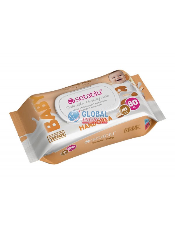 SALVIETTINE BABY MANDORLA 80pz