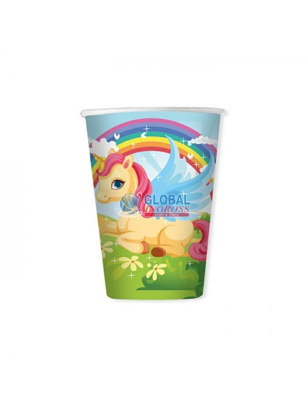 BICCHIERI UNICORNO 8pz