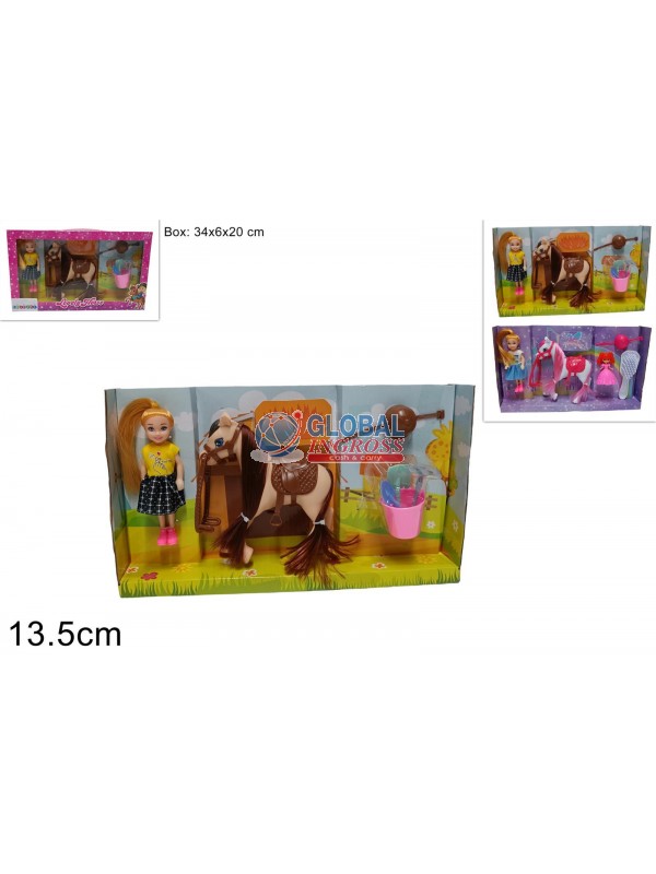 BIMBA C/CAVALLO E ACCESSORI