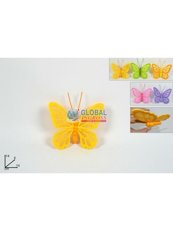 FARFALLA FELTRO C/PINZETTA