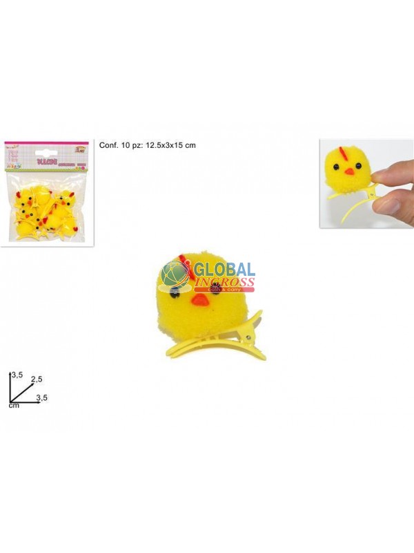 PINZETTA C/PULCINO 10pz