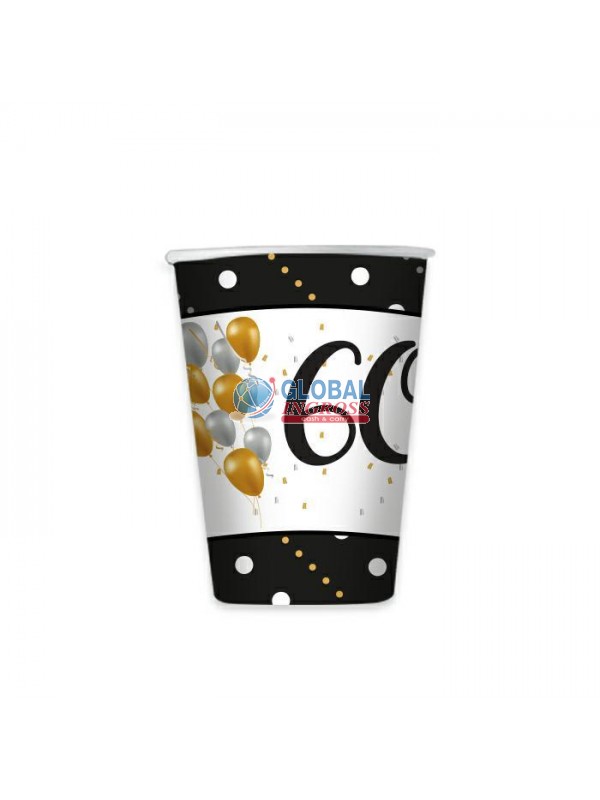 BICCHIERI PRESTIGE 60 ANNI 8pz.