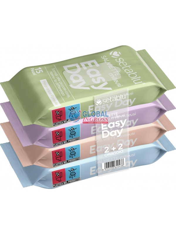 SALVIETTINE MILLEUSI MULTIPACK 4cf DA 15pz