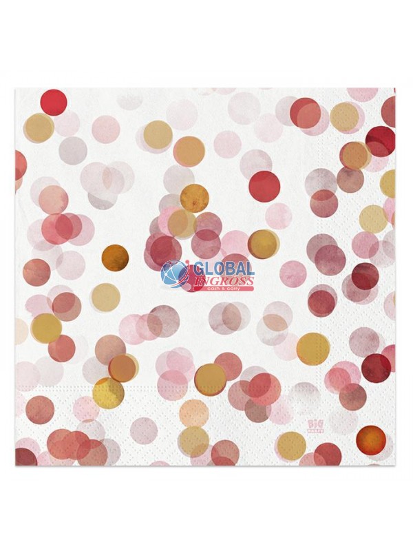 TOVAGLIOLI CORIANDOLI ROSA 20pz