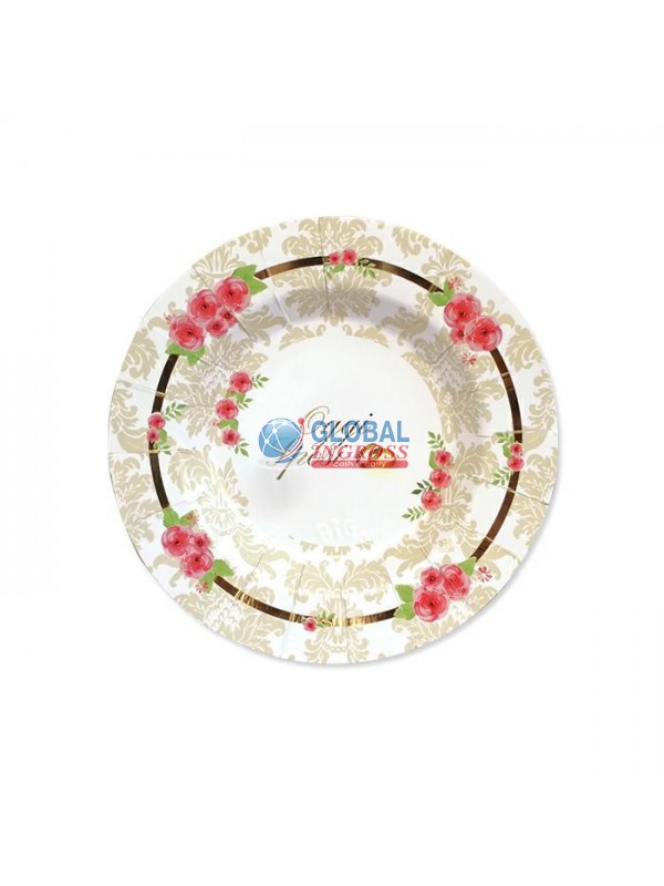 PIATTI NOZZE ROMANTIC WEDDING 8pz