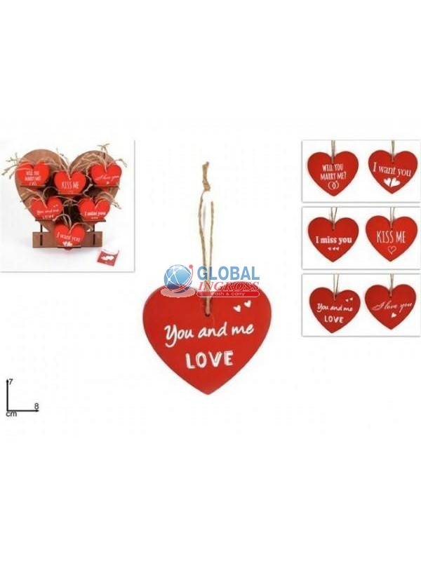 CUORE LEGNO C/DEDICHE