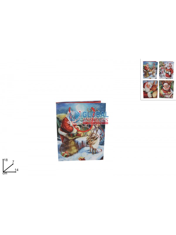 SHOPPER NATALE BABBO 14x18