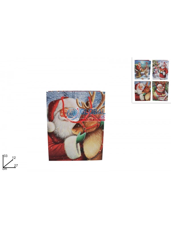 SHOPPER NATALE BABBO 27x33