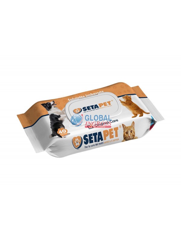 SALVIETTINE PETS 40pz C/POP UP