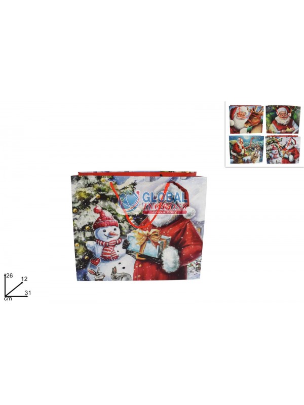 SHOPPER NATALE BABBO 31x26