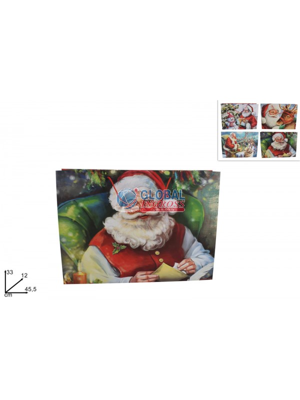 SHOPPER NATALE BABBO 45x33