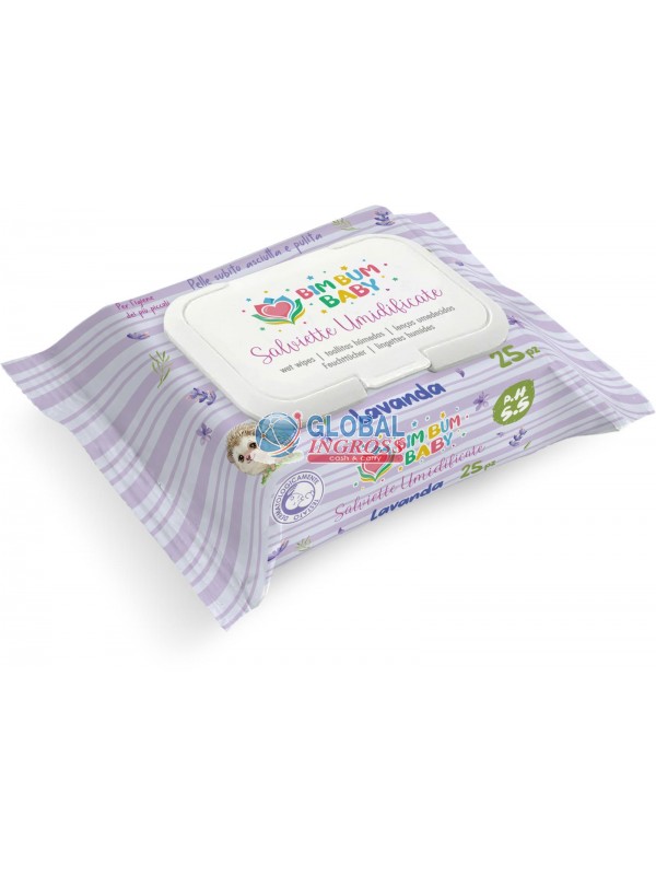 SALVIETTINE TRAVEL BABYLAVANDA 25pz