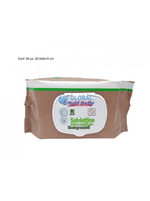 SALVIETTINE INTIME BIODEGRADABILI 80pz