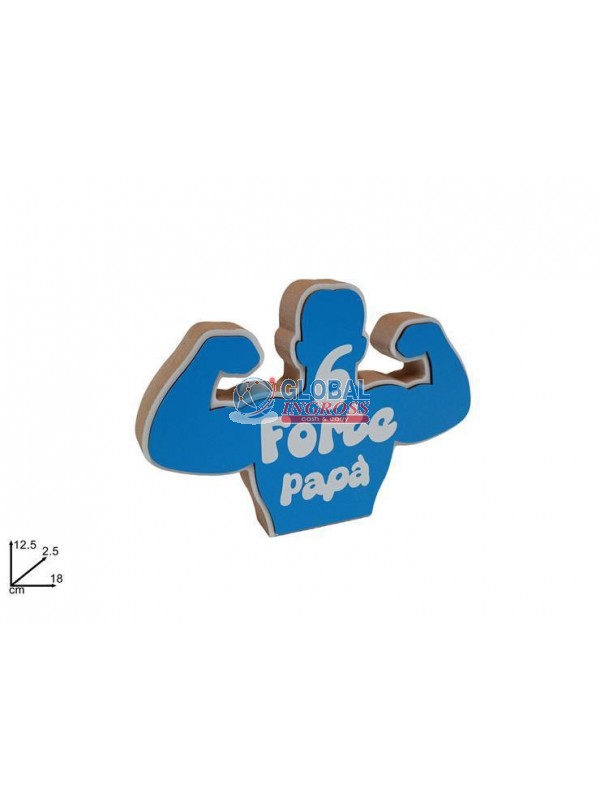 DECORAZIONE PAPA' LEGNO