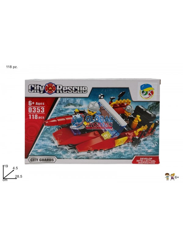 COSTRUZIONI MOTOSCAFO POMPIERI 118pz