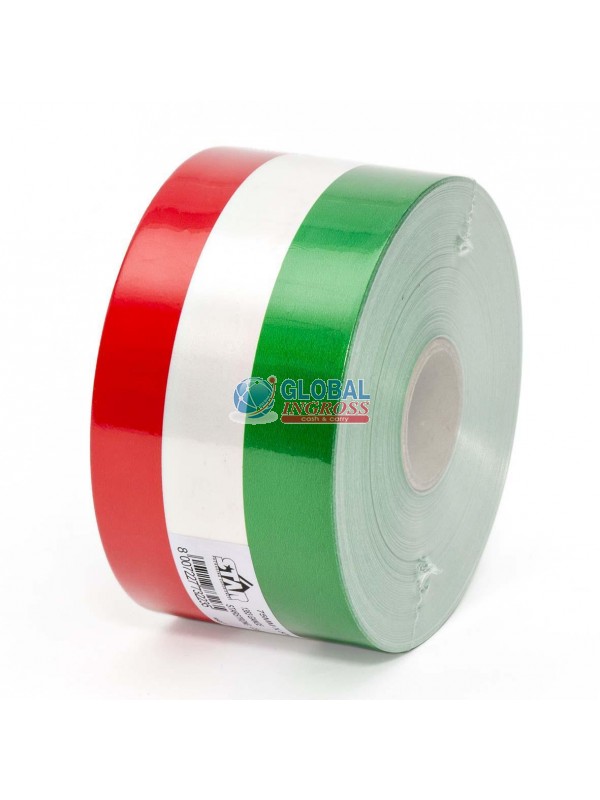 NASTRO 75mm TRICOLORE 100mt ITALIA col.F